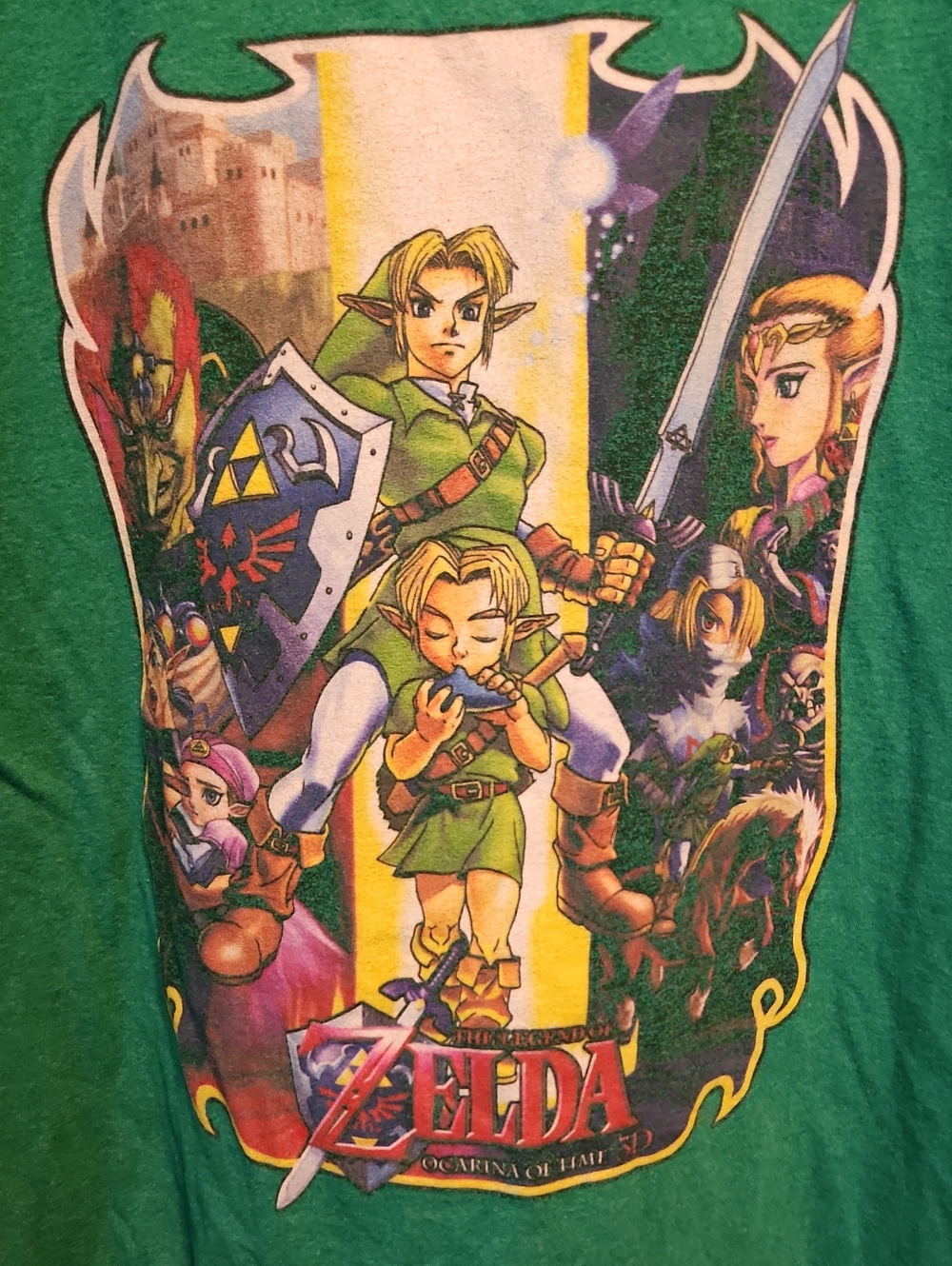 The Legend of Zelda Green Graphic Tee